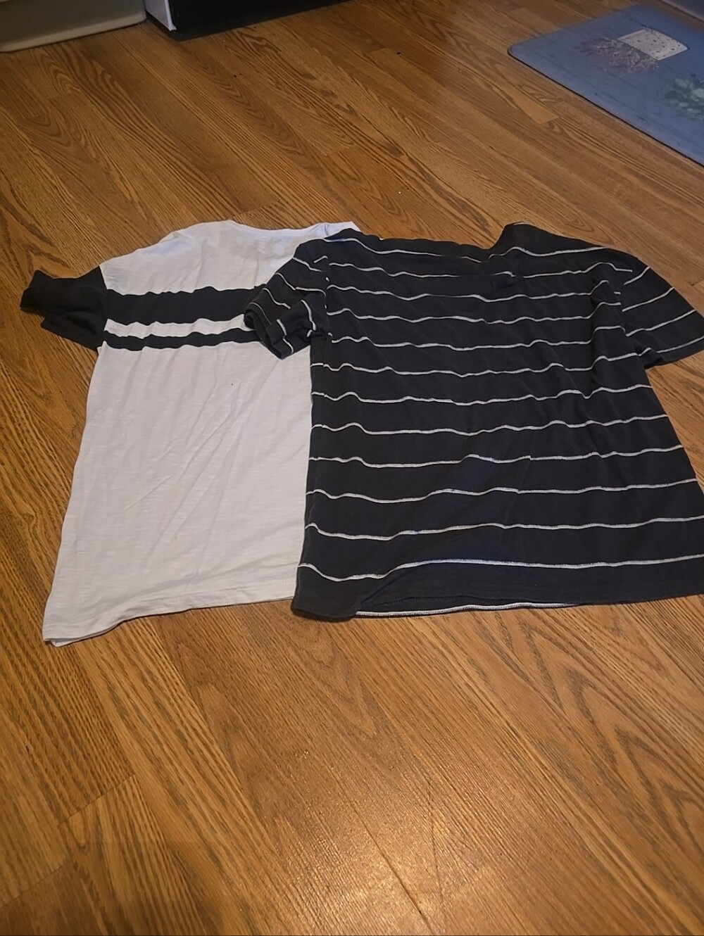 Cat & Jack Black & White Striped Short-Sleeve Tee Set